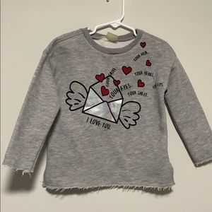 Zara kids sweatshirt with holographic design